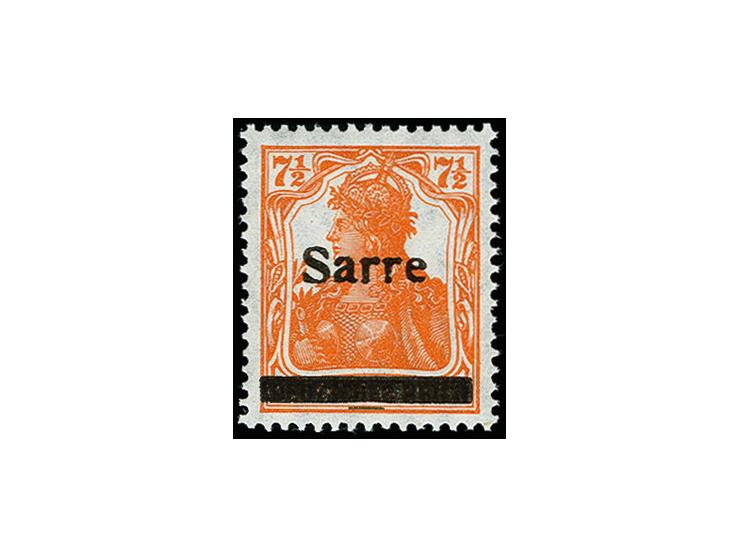 7½ Pfg. rötlichorange, postfrisch, tadellos, eine seltene Marke