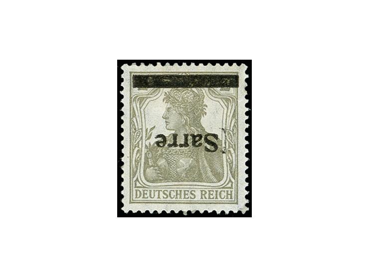 2 Pfg. mit dickem Spieß vor "Sarre", sauber ungebraucht, tadellos, u.a. sign. Burger BPP