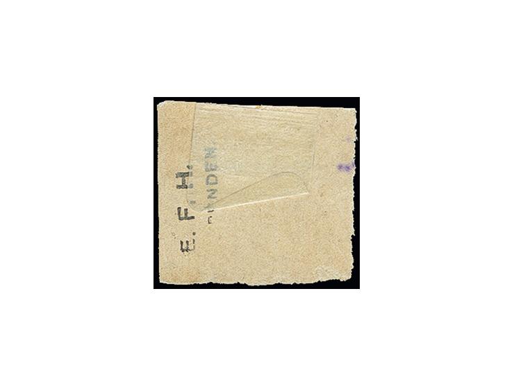 1872, First printing, Steamer 6 pence lilac (transfer type 3), fresh colour, somewhat irregular margins, used with violet ova