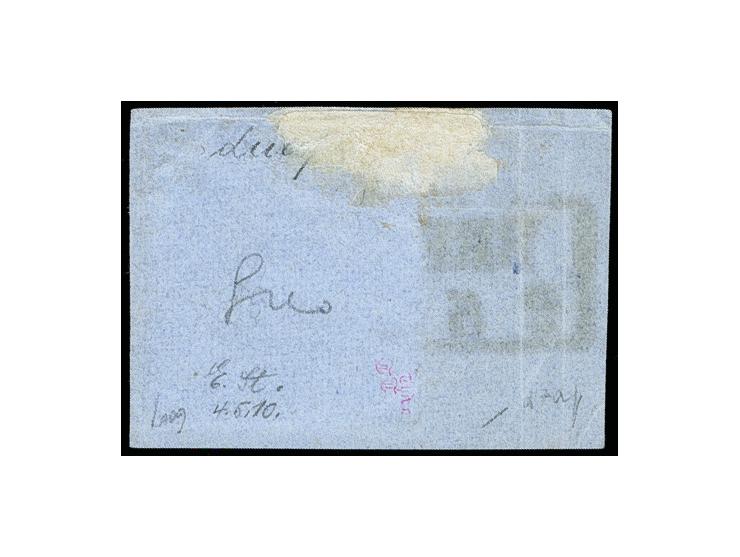 1863, 2 Gr. durchstochen, dunkelgelblichorange, gestrichenes Papier, dunkle Nuance, winzig oxydiert und unbedeutende Knitteru