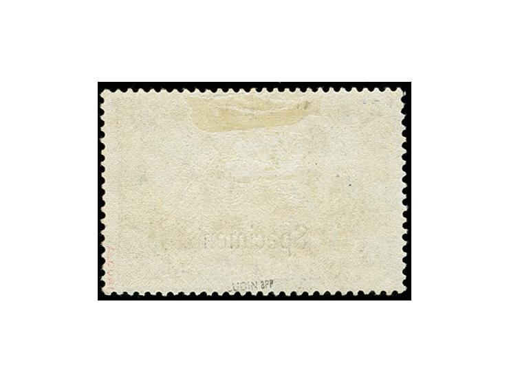 3 Mark violettschwarz, Type II mit Aufdruck "Specimen", ungebraucht, tadellos, signiert Alcuri und Ludin BPP und Fotoattest J