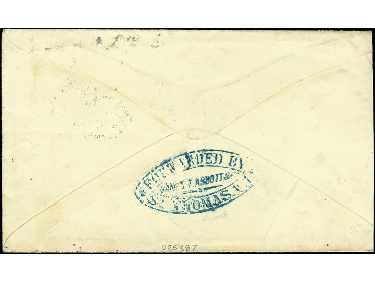 1875 (ca.), Envelope addressed to Machiasport, Maine, franked with US 1870, 10 c. brown, cancelled "N. YORK STEAMSHIP / MAY 2
