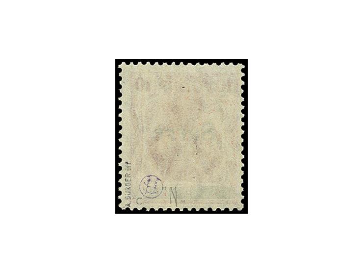 10 Pfg. dunkelrot mit Aufdruckfehler "oberer Bogen des a gebrochen", postfrisch, tadellos, u.a. sign. Burger BPP