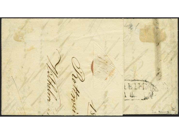 3 Kreuzer schwarz auf hellgelb im waagerechten Paar aus der linken unteren Bogenecke, sehr schön farbfrisch und allseits brei