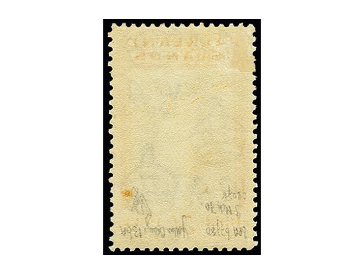 1933, Centenary 5 s. black and yellow-orange, unused o.g. and small hinge remainder, very slightly irregular perforation, oth