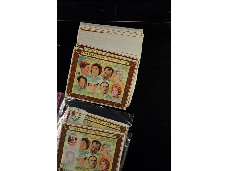 1960/2007, mint never hinged huge stock (few used), including sheets, souvenir sheets and souvenir sheets, much material in 4