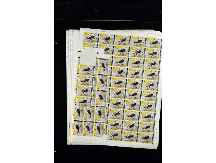 1960/2007, mint never hinged huge stock (few used), including sheets, souvenir sheets and souvenir sheets, much material in 4