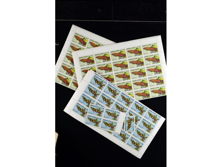 1960/2007, mint never hinged huge stock (few used), including sheets, souvenir sheets and souvenir sheets, much material in 4