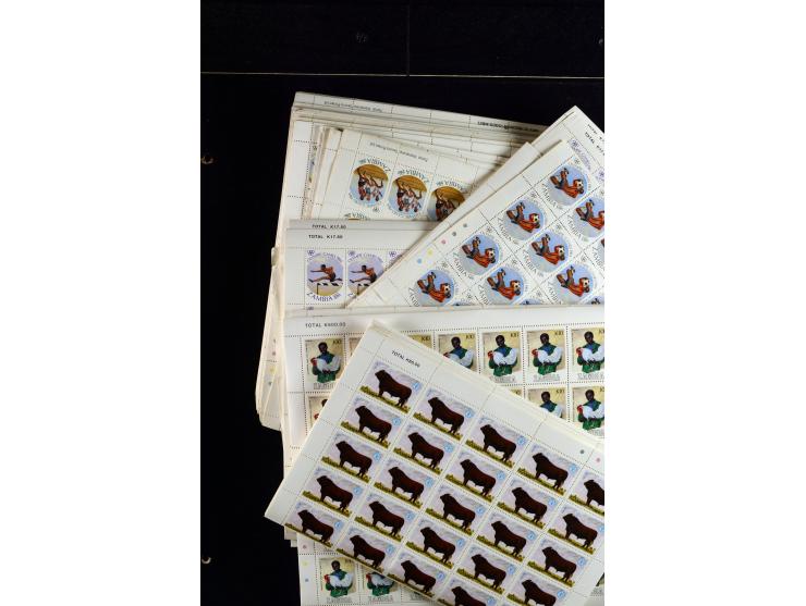 1960/2007, mint never hinged huge stock (few used), including sheets, souvenir sheets and souvenir sheets, much material in 4