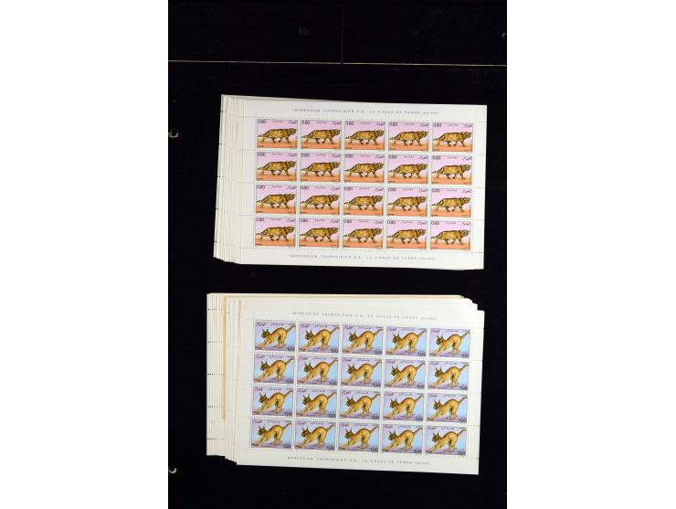 1960/2007, mint never hinged huge stock (few used), including sheets, souvenir sheets and souvenir sheets, much material in 4