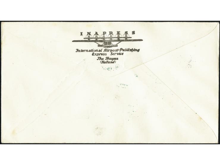 Niederlande: 1933, 7.09., Brief von „s’GRAVENHAGE 25.8.“ nach New York, ein Wert etwas fleckig, sonst in guter Erhaltung