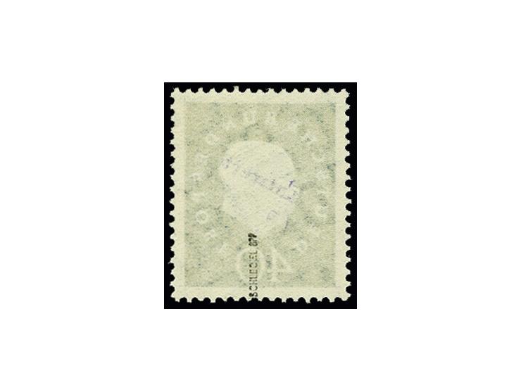 40 Pfg. auf gelb fluoreszierendem Papier mit Handstempel "Entwertet", postfrisch, tadellos, sign. Schlegel BPP mit Fotoattest