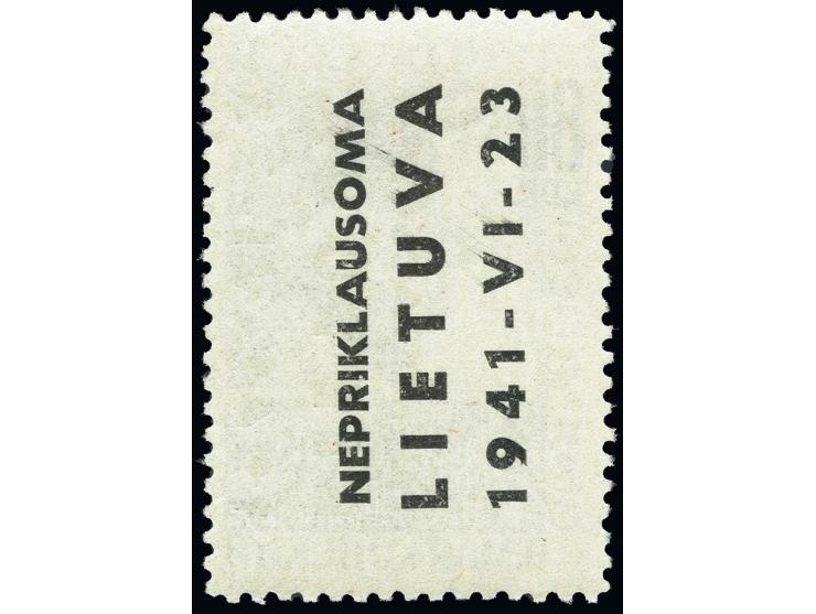 1941, Majakowski 80 K. mit zusätzlichem Aufdruck auf der Gummiseite, postfrisch, tadellos, eine sehr seltene Marke, unsignier