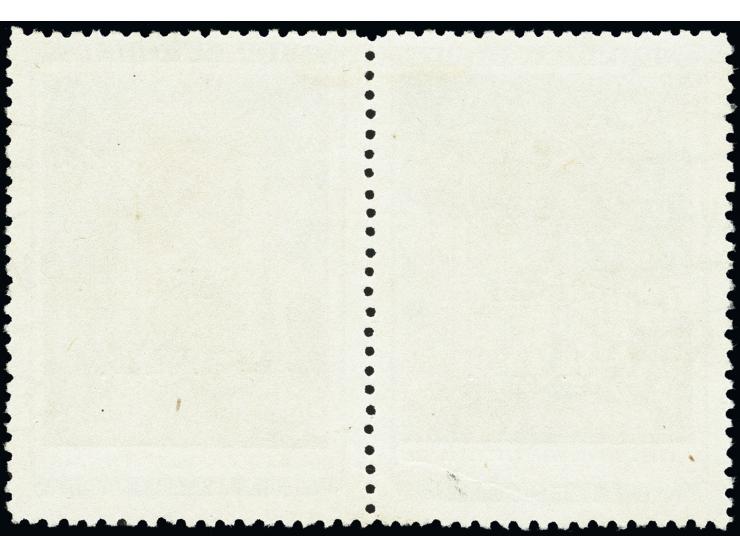 Usbekische SSR 30 K. und Tula-Gebiet SSR 30 K. im waagerechten Zusammendruckpaar, 1. Auflage Felder 3 und 4, sauber gestempel