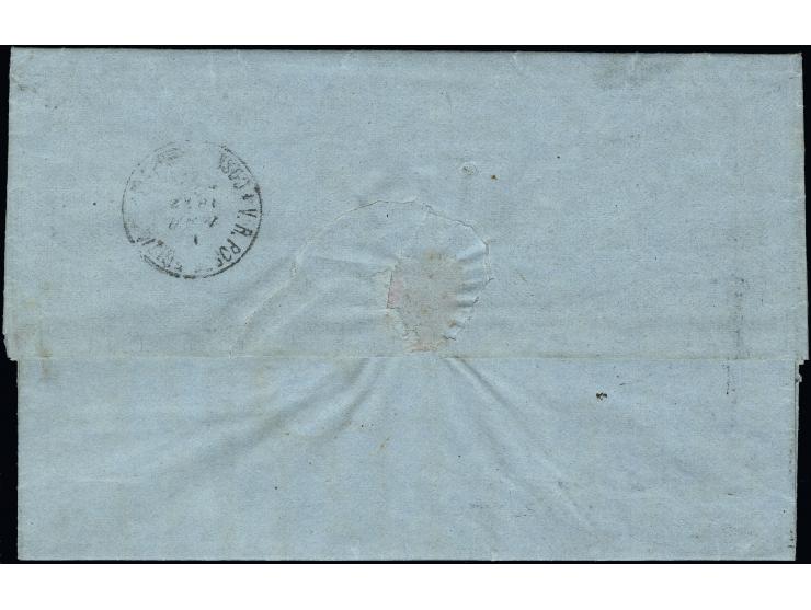 Mytilini: "V.R. Poste Egiziane METELINO 27.FEB.1872" clear strike of cds. tying a 1872 Third Issue 2 pia. yellow-ochre to fol