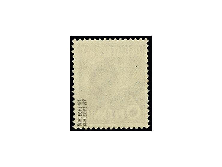 6 Pfg. mit blauem Bandaufdruck (Bonn), postfrisch, tadellos, doppelt sign. Schlegel BPP (Mi. 1.200,-)