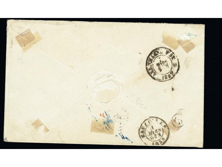 1857, Glatter Grund 3 Sgr. gelborange im waagerechten Paar, schön farbfrisch und allseits gut gerandet mit zwei klaren Nummer