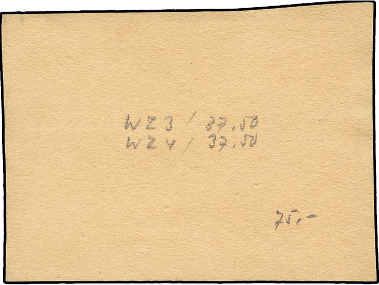 1951, Posthorn 4 + Z + 20 Pfg. und 6 + Z + X + 10 Pfg. in einer Unterrand-Bogeneinheit mit HAN "16006.51 2" auf Briefstück, t