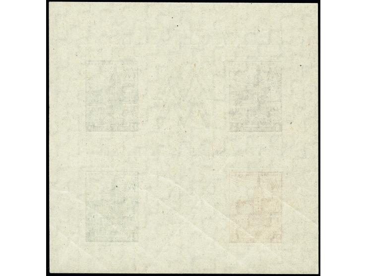 Messe-Block, Type VII, Wasserzeichen 'Stufen steil steigend', postfrisch, tadellos, Fotoattest Schulz BPP (2020)