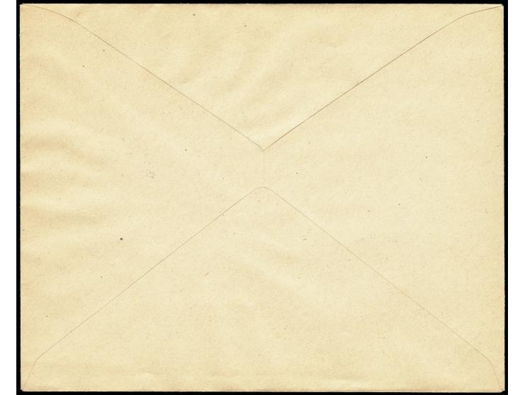 Doss Alto 50 H. im Viererblock mit zwei Sonderstempeln auf Blanko-Umschlag, tadellos, Fotoattest Brunel (2020)