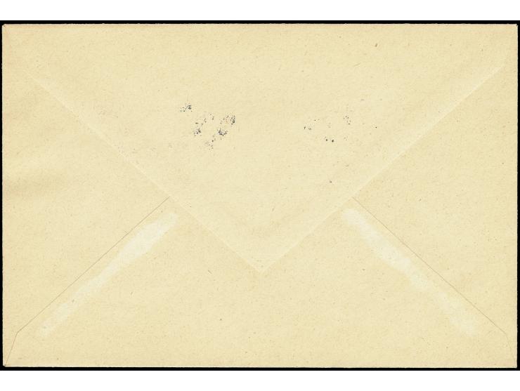 Zeitungsmarke 10H. und Portomarke 50 H. je mit kopfstehendem Aufdruck, sauber mit Sonderstempel auf Blanko-Umschlag, die Port