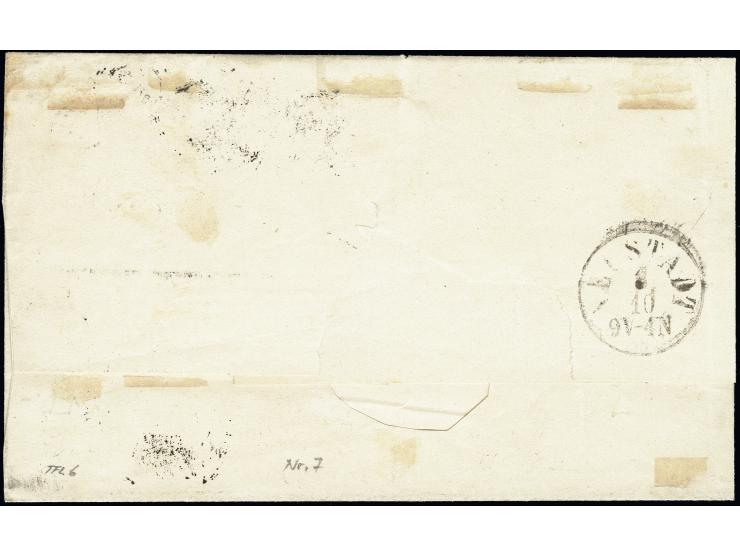 Ziffer im Quadrat 1¼ Schilling blau auf weißrosa im waagerechten Paar, die linke Marke mit markanter Druckzufälligkeit "1 1/ 