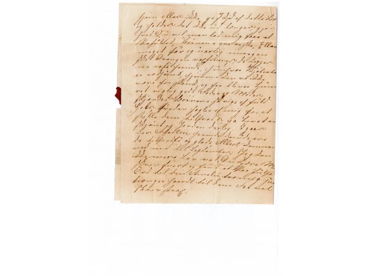 1864, 13.6., kompletter Faltbrief mit 1864, 4 Skilling rot mit Duplex "34" der Bahnpost an ein Besatzungsmitglied der Kriegsf