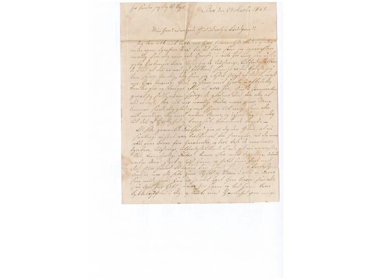 1864, 26.3., kompletter Faltbrief von Hadersleben mit rotem EKr. an einen Militär auf Als mit handschriftlichem "franco 6", r