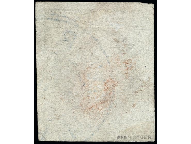 10 Gr. grünlicholiv, farbfrisch und allseits breitrandig, sauber entwertet "HANNOVER 7/5", Kabinett, signiert Pfenninger mit 