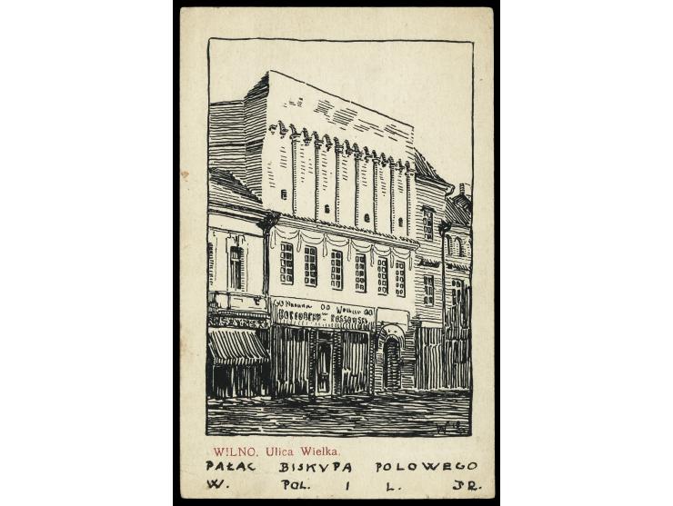 1920, 4m. and 10m. tied by cds. "WILNO 30.III.21" to registered postcard to Vienna, scarce, signed Schmutz and Petriuk PZF wi