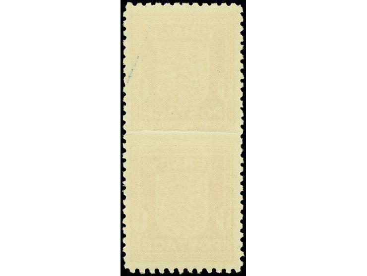 1941, Wappen 1d. rot im senkrechten Paar, waagerecht ungezähnt, postfrisch, zwischen den Marken einmal unauffällig gefaltet, 