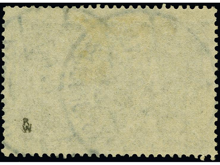 3 Mark schwarzviolettgrau auf Papier mit Wasserzeichen "Ringe", sauber gestempelt, in tadelloser Erhaltung, sehr schönes Exem