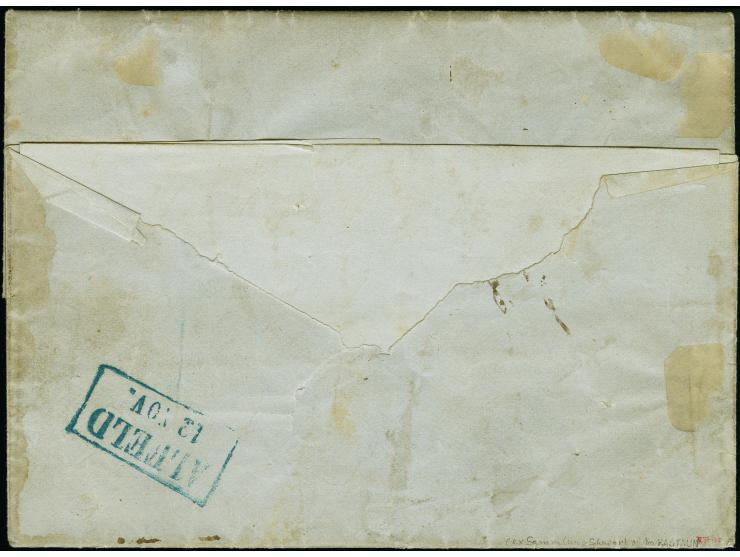 1859, Kopfausgabe König Georg V, 3 Groschen gelborange, farbfrisch und allseits voll- bis breitrandig geschnitten, mit besond