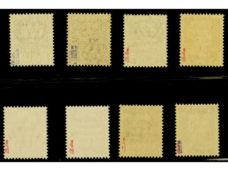 1944, Aufdruckausgabe 0,50 - 10 LIT, kpl. Satz mit allen Wasserzeichenvarianten, postfrisch, tadellos, u.a. sign. Ludin BPP u