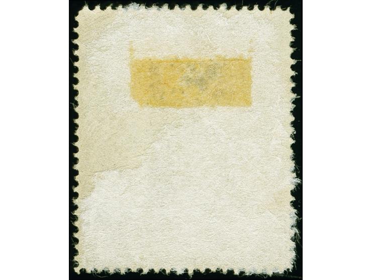 1941, Hitler 12 Gr., Farbprobe in braun, Linienzähnung 12, rückseitig übliche Reste des Vorlagekartons, ungebraucht, ganz lei