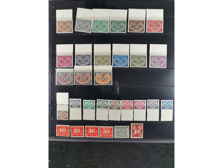 1939/45, meist ungebrauchte und postfrische Sammlung inkl. kleiner Feldpost-Anteil und Deutsche Propaganda-Ausgaben, dabei u.