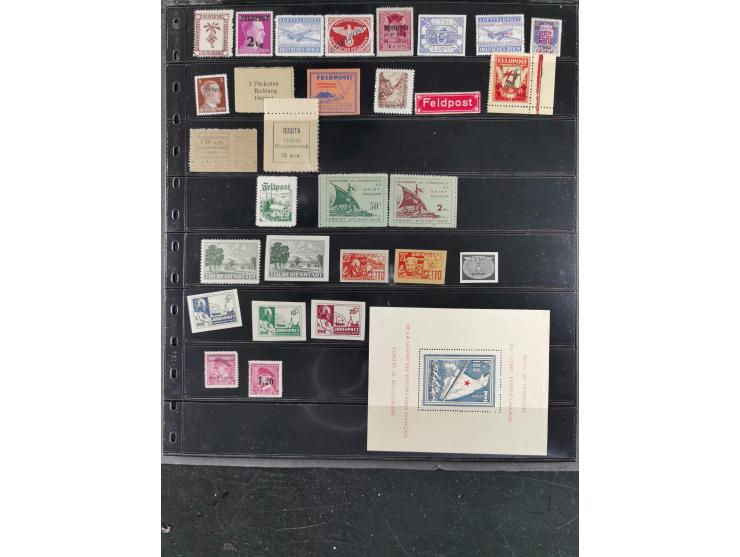 1939/45, meist ungebrauchte und postfrische Sammlung inkl. kleiner Feldpost-Anteil und Deutsche Propaganda-Ausgaben, dabei u.