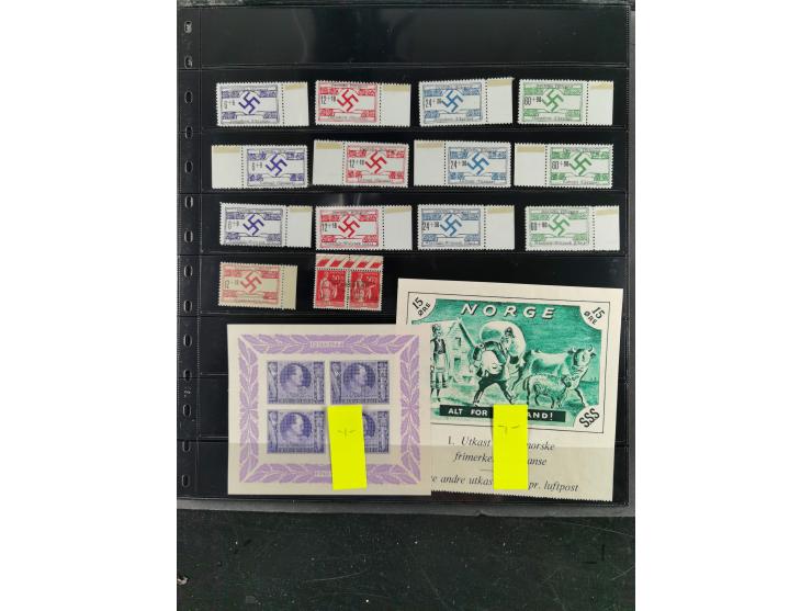 1939/45, meist ungebrauchte und postfrische Sammlung inkl. kleiner Feldpost-Anteil und Deutsche Propaganda-Ausgaben, dabei u.