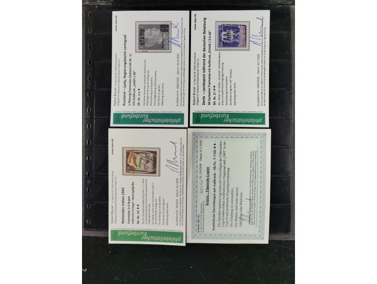 1939/45, meist ungebrauchte und postfrische Sammlung inkl. kleiner Feldpost-Anteil und Deutsche Propaganda-Ausgaben, dabei u.