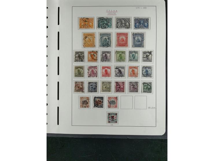 1878/1936, interesting unused and used collection starting with Large Dragons 1-5ca. used, 3c. two singles one with red "CUST