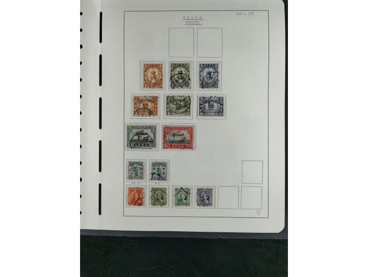 1878/1936, interesting unused and used collection starting with Large Dragons 1-5ca. used, 3c. two singles one with red "CUST