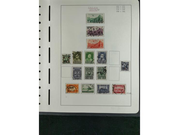 1878/1936, interesting unused and used collection starting with Large Dragons 1-5ca. used, 3c. two singles one with red "CUST