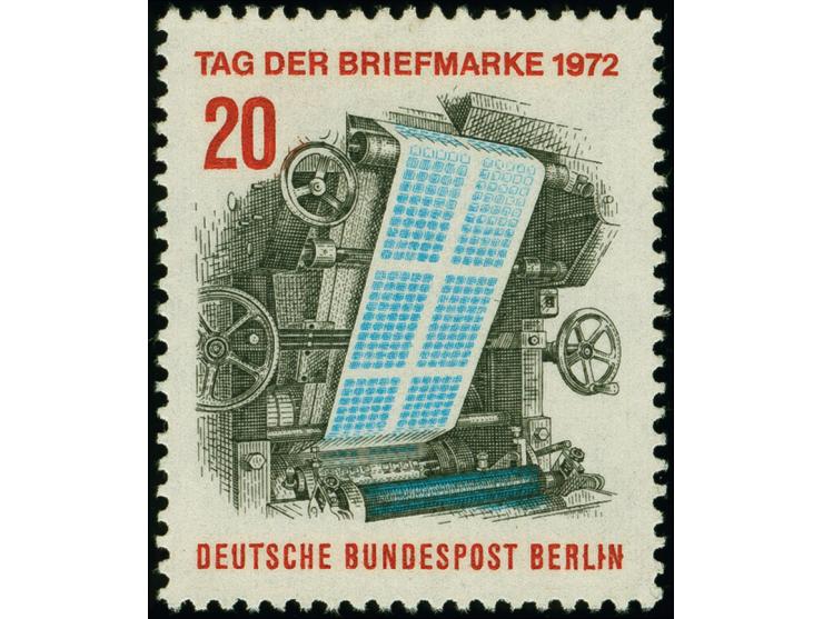 Tag der Briefmarke 20 Pfg. mit Abart "Druck auf der Gummiseite", postfrisch, tadellos, doppelt sign. Schlegel BPP sowie Fotoa