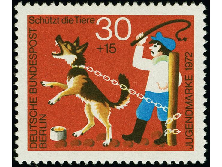 1972, Tierschutz 30 Pfg. mit Abart „Farben Blaugrün, Kobalt und Magenta fehlend“, postfrisch, tadellos, Fotoattest HD Schlege