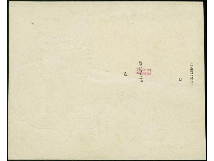 5 Pfennig lilakarmin/grün sowie 10 Pfennig bläulichgrün/rötlichkarmin, farbfrisch und gut gezähnt, sauber mit Rundstempel "HE