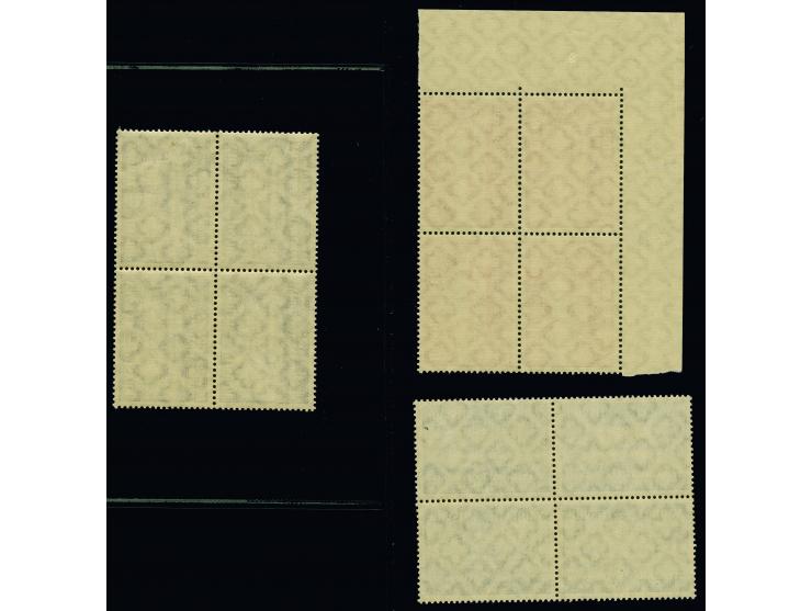 1930, Graf Zeppelin 5000 - 20.000 Reis im kompletten Viererblock-Satz, postfrisch, ein Wert mit Gummibug, sonst tadellos, uns