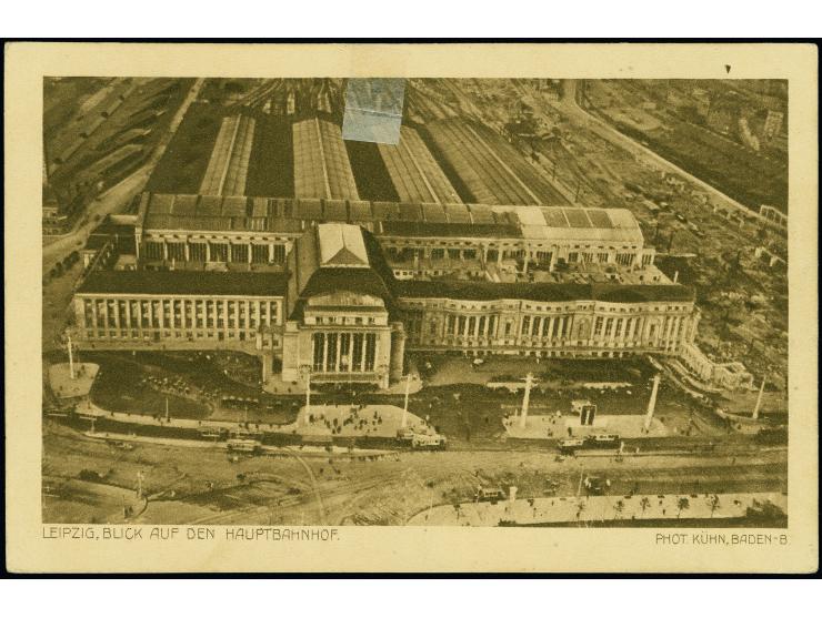 1929, Weltrundfahrt, Bordpost, Etappe Tokio bis Los Angeles, Karte mit Zeppelinmarke 2 Mark mit Bordpoststempel vom 25.8.1929