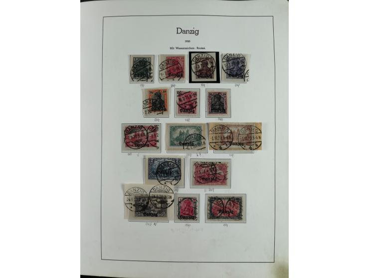 1920/39, interessante postfrische/ungebrauchte und gestempelte Sammlung in 1 Album, inkl. Dienstmarken und Portomarken, mit M