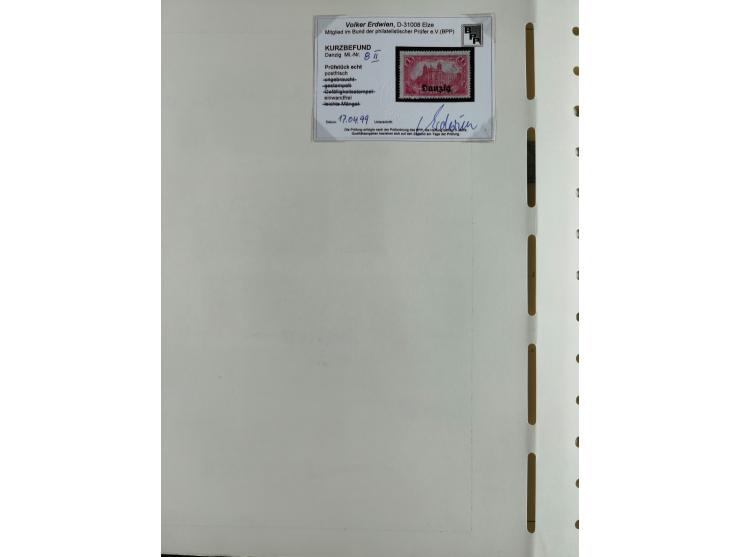 1920/39, interessante postfrische/ungebrauchte und gestempelte Sammlung in 1 Album, inkl. Dienstmarken und Portomarken, mit M