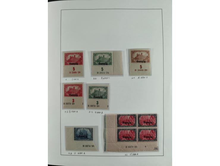 1920/39, interessante postfrische/ungebrauchte und gestempelte Sammlung in 1 Album, inkl. Dienstmarken und Portomarken, mit M
